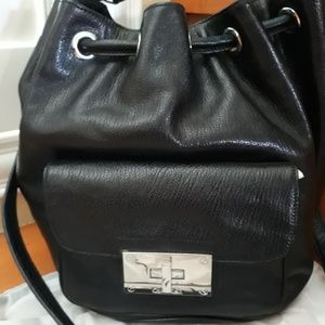 Calvin Klein large Leather Black Bag